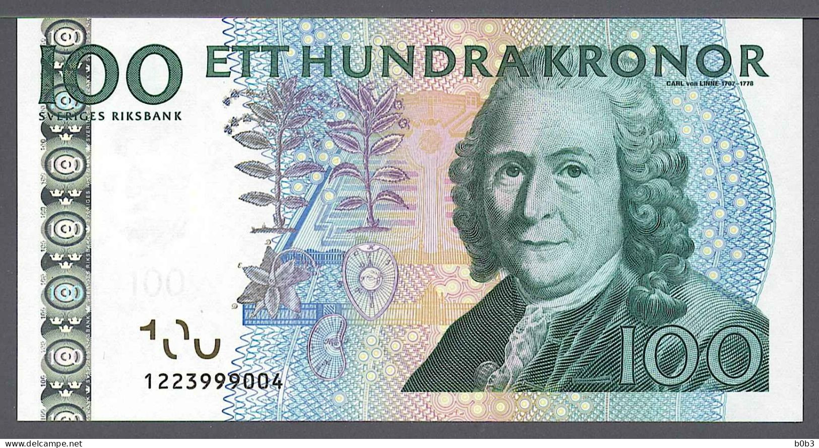 Sweden Svezia Suède Schweden 2001 4 x 100 Kronor aUNC+/-UNC Consecutive Numbers Pick 65a