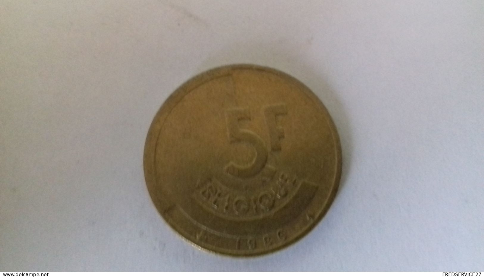 BS8 / 5 FRANCS BELGE 1986 - 5 Francs