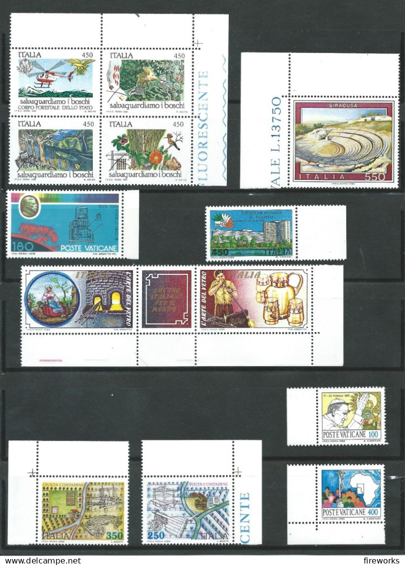 Beau Lot De Timbres Neuf ** D'Italie Avec - Colecciones