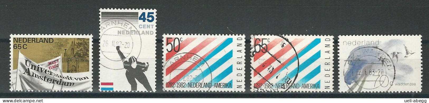 Niederlande NVPH 1260-61, 1266-67, 1269 , Mi 1189-99, 1207-08, 1210 O - Used Stamps