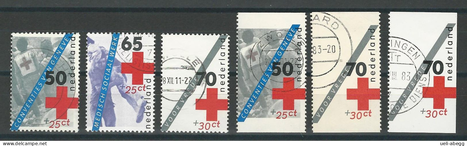 Niederlande NVPH 1289, 1291, 1292, 1293a-c , Mi 1236, 1238-39A/C O - Used Stamps