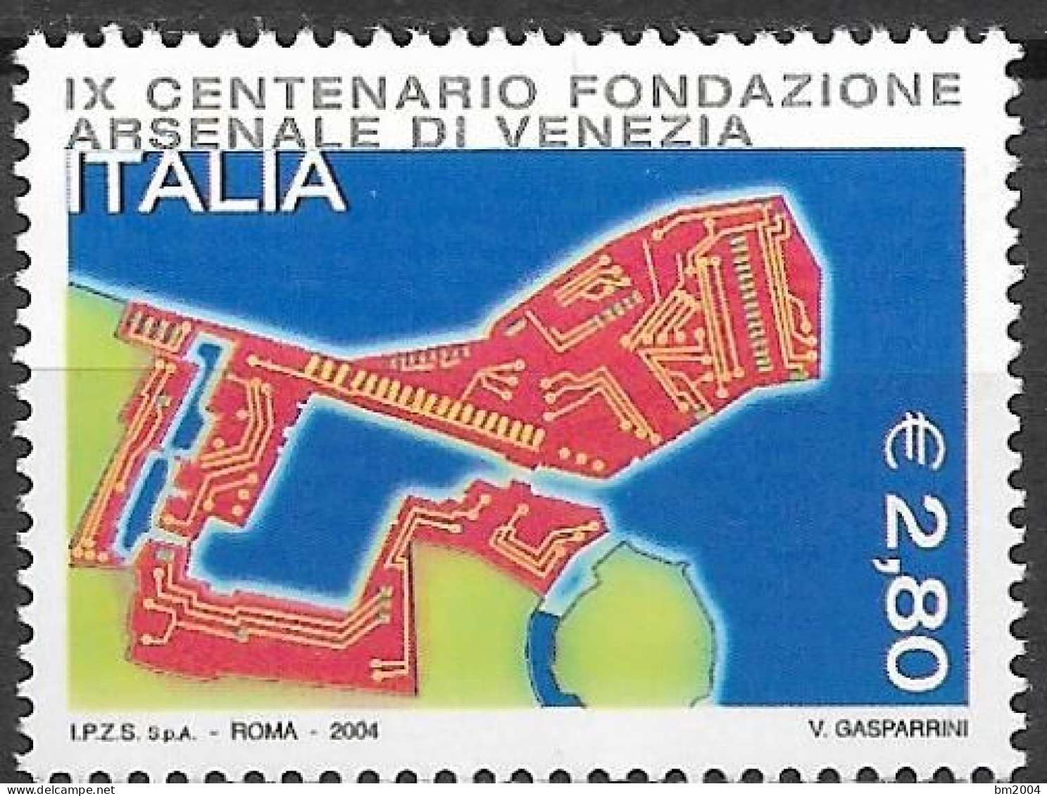 2004 Italien  Mi.3000**MNH     900. Jahrestag Der Gründung Des Arsenals Von Venedig. - 2001-10:  Nuevos