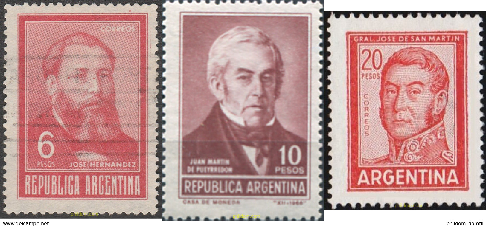 727204 MNH ARGENTINA 1966 PERSONALIDAD - Nuevos