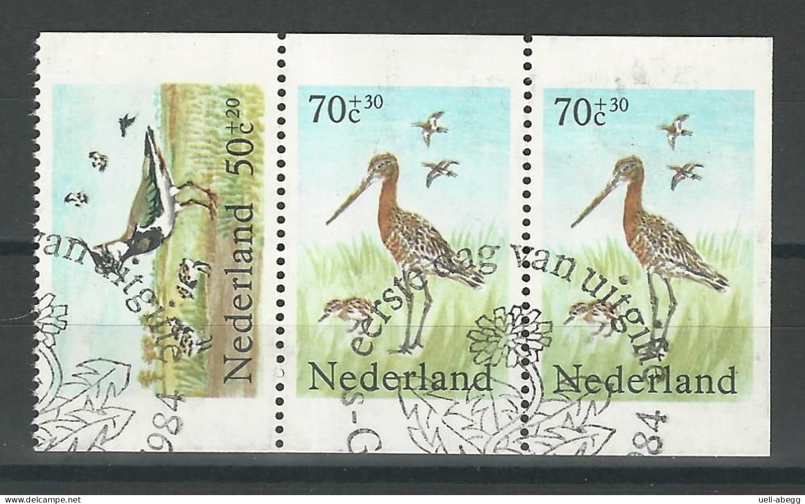 Niederlande NVPH 1305 A-c, Mi 1246, 1249 C-E O - Oblitérés