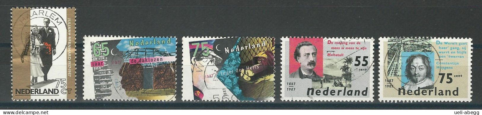 Niederlande NVPH 1367-71, Mi 1310-14 O - Gebraucht