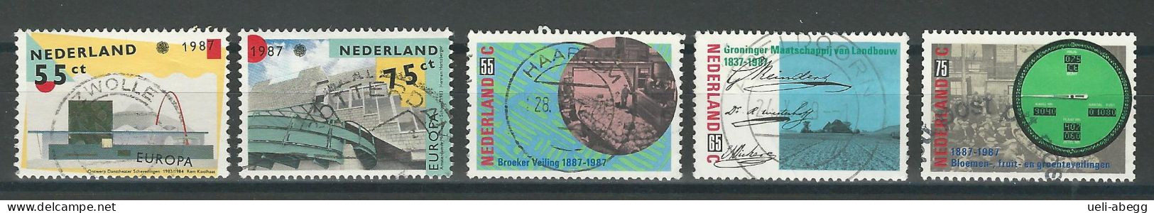 Niederlande NVPH 1376-80, Mi 1318-22 O - Gebraucht