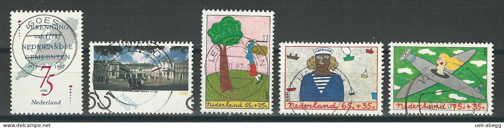 Niederlande NVPH 1385-89, Mi 1326-30 O - Gebraucht