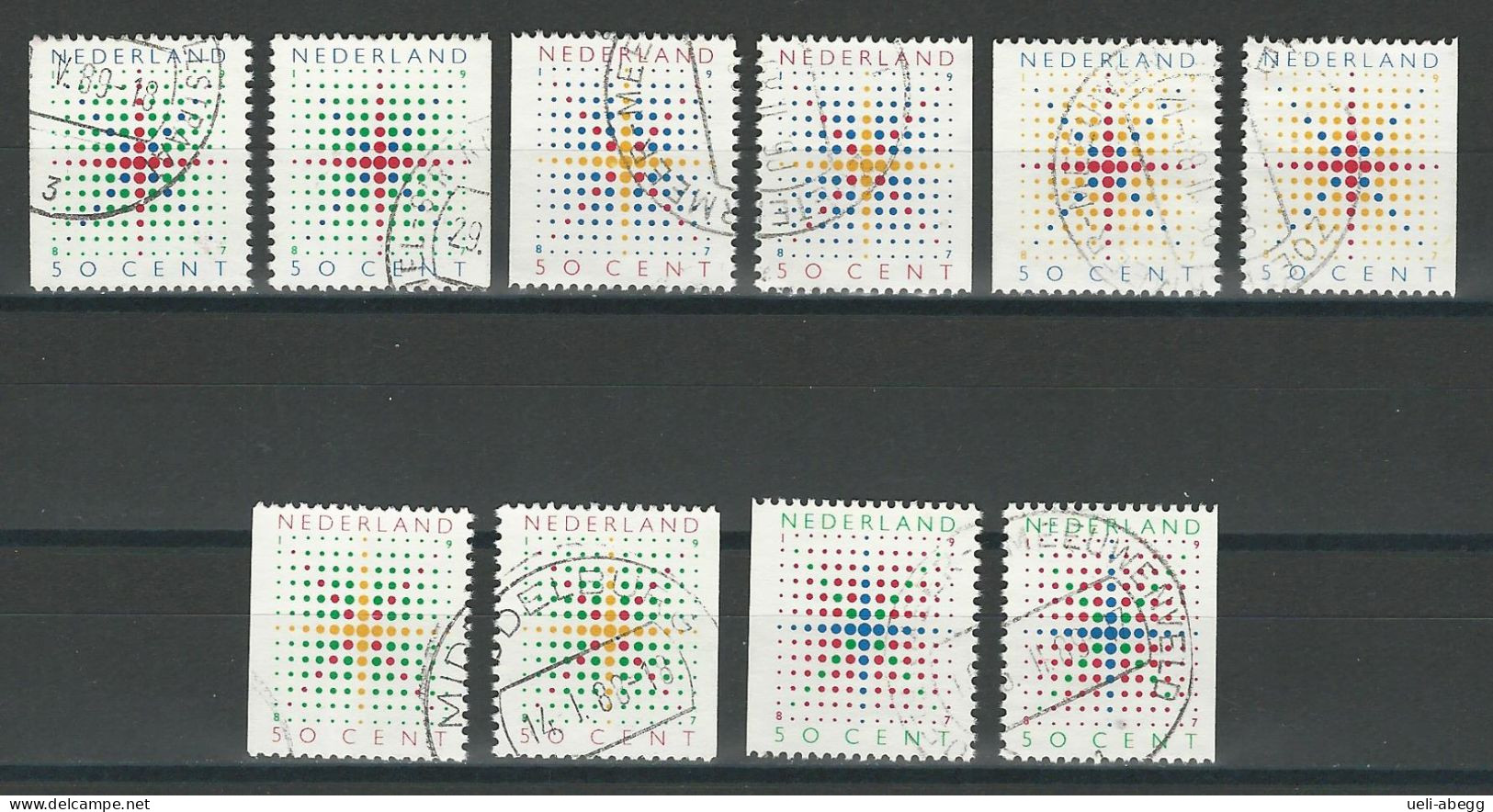 Niederlande NVPH 1391-95J/K, Mi 1331-35 Dl/Dr O - Used Stamps