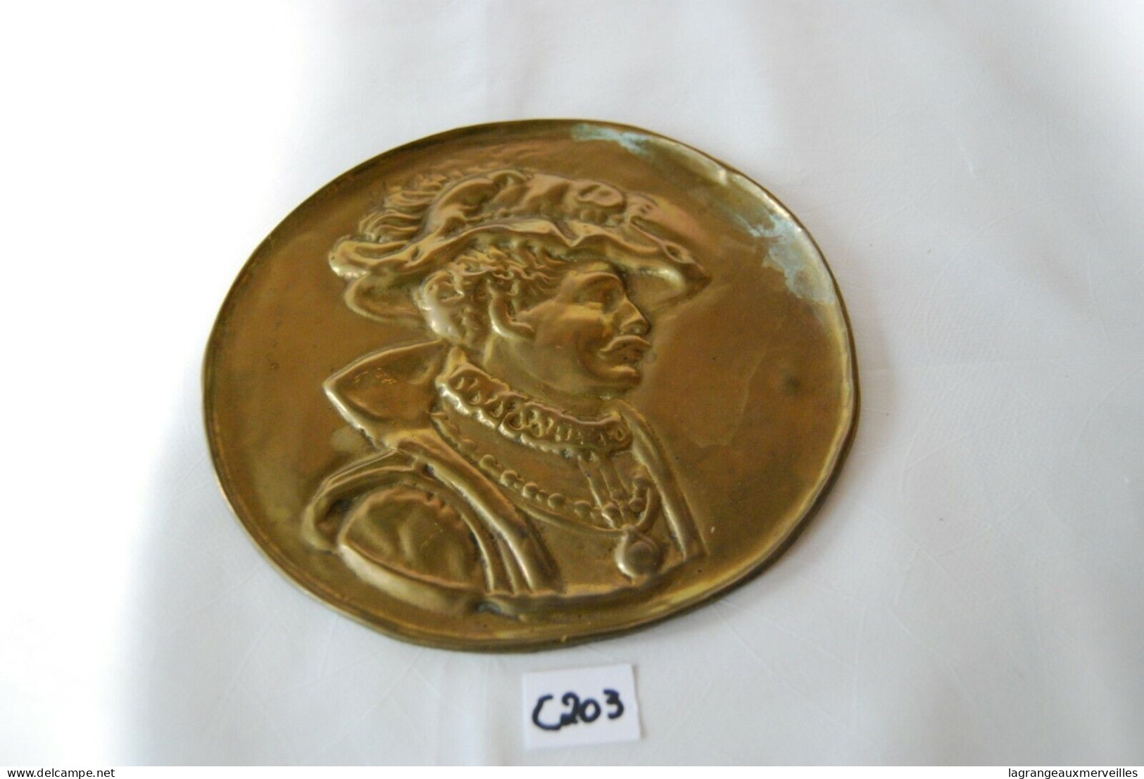 C203 Ancienne Médaille - Jeton - Cuivre Repoussé - Coppers