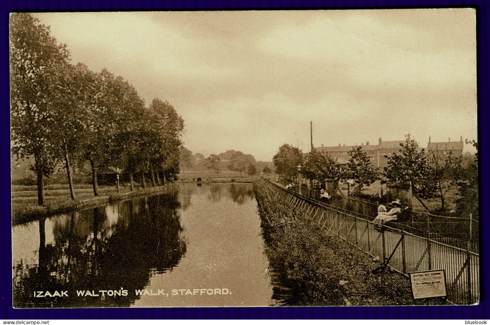 Ref 1638 - Early Postcard - Izaak Walton's Walk Stafford - Staffordshire - Sonstige & Ohne Zuordnung