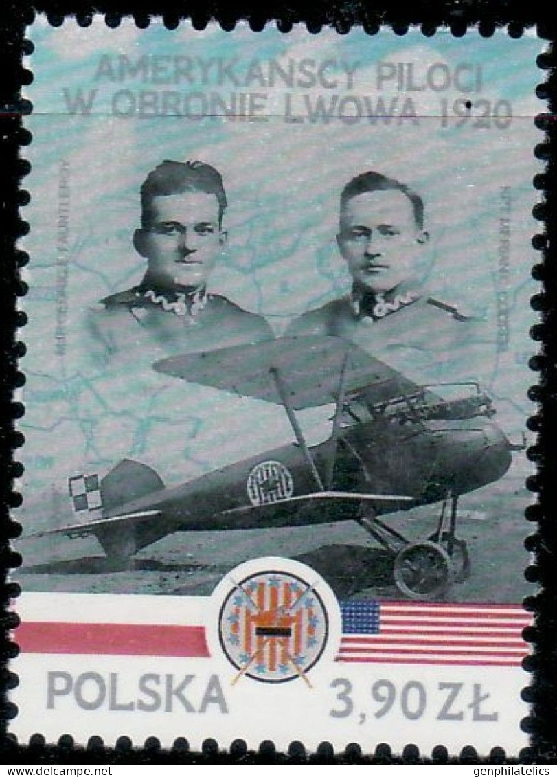 POLAND 2023 American Pilots In The Defence Of Lviv - Fine Stamp MNH - Unused Stamps