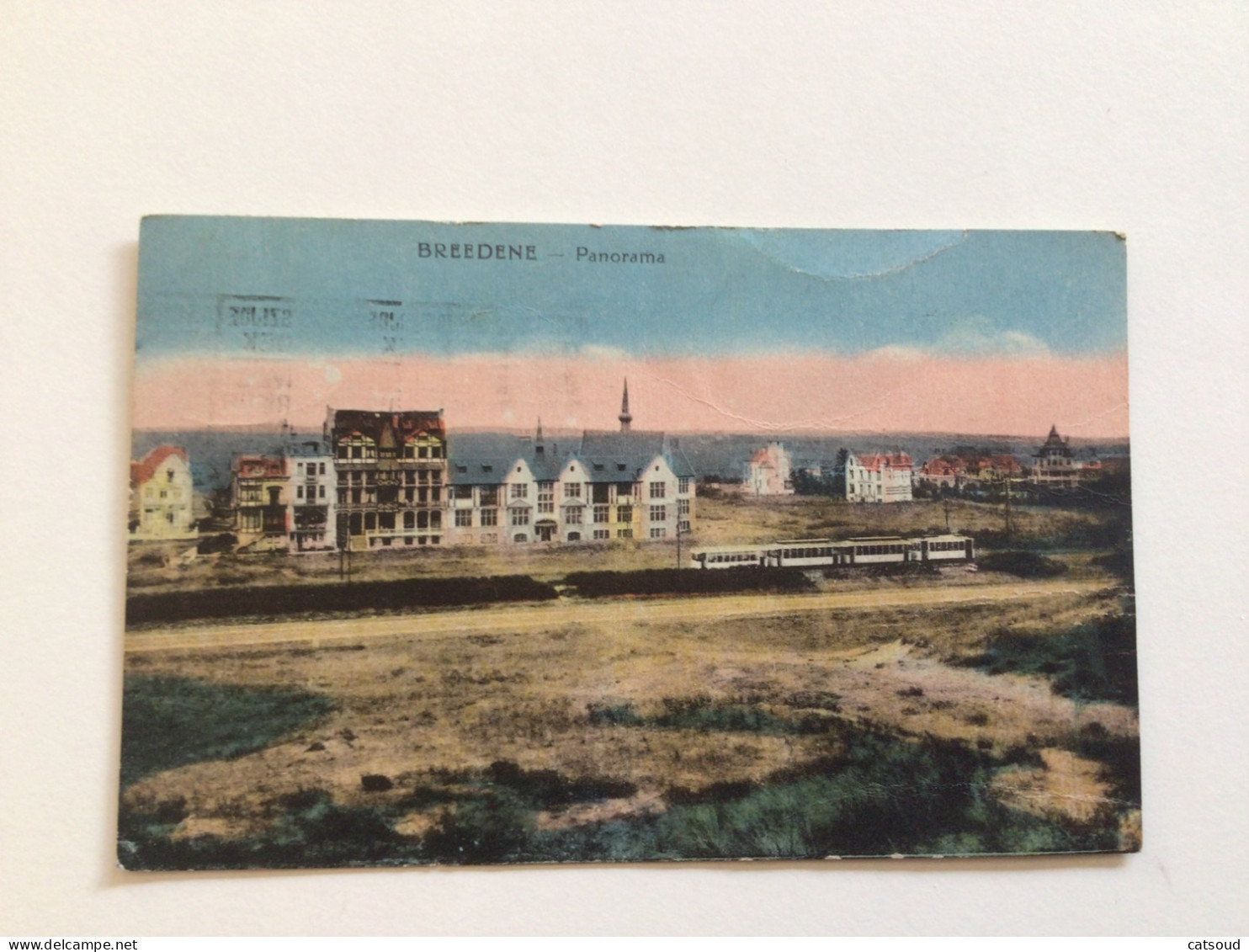 Carte Postale Ancienne (1932) Breedene Panorama - Bredene