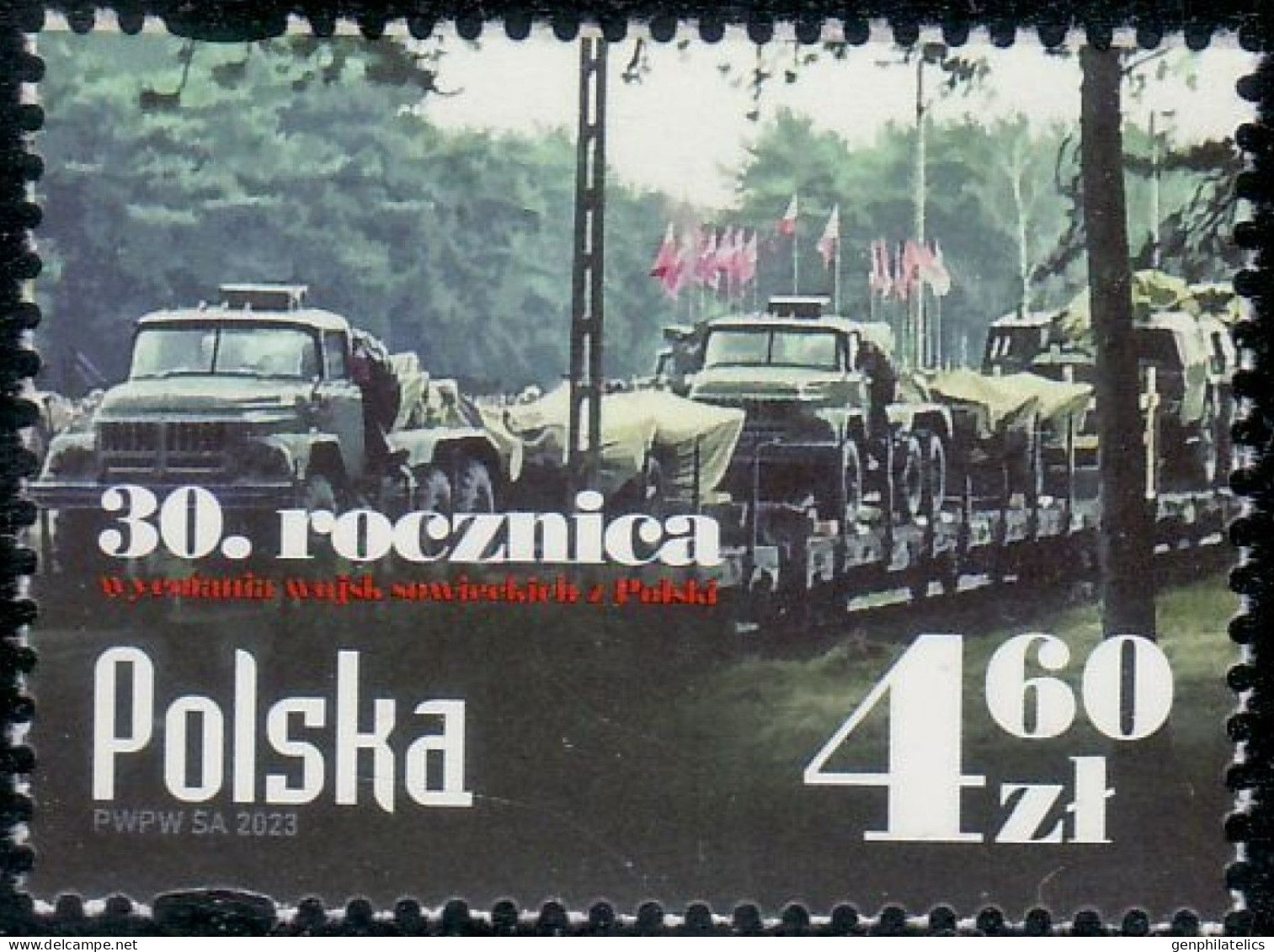 POLAND 2023 Events. 30th Anniv. Of The Withdrawal Of Soviet Troops From Poland - Fine Stamp MNH - Neufs