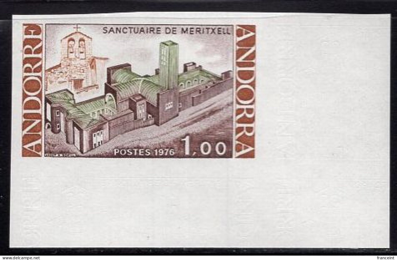 ANDORRA(1983) Letter Of Louis XIII - Customs Cooperation. Corner Imperforate. Scott No 309, Yvert No 315. - Otros & Sin Clasificación