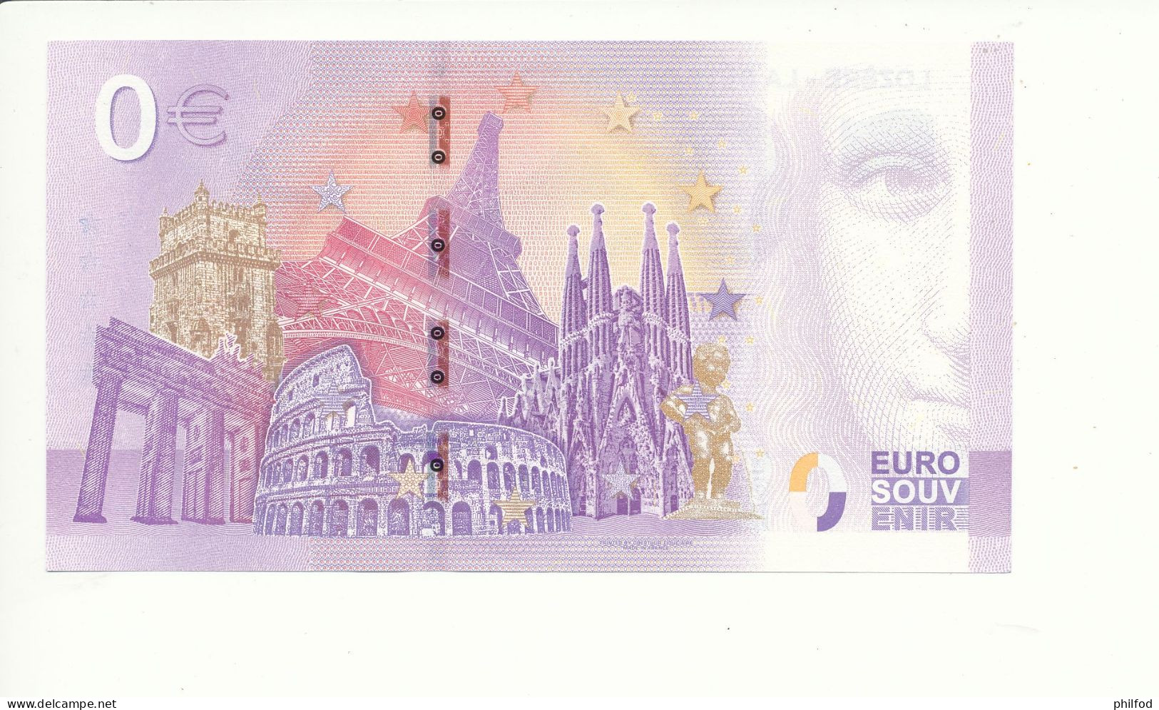 Billet Touristique  0 Euro  - LOZERE - LA BETE DU GEVAUDAN - 2022-1 -  UEXE -  N° 202 - Billet épuisé - Autres & Non Classés