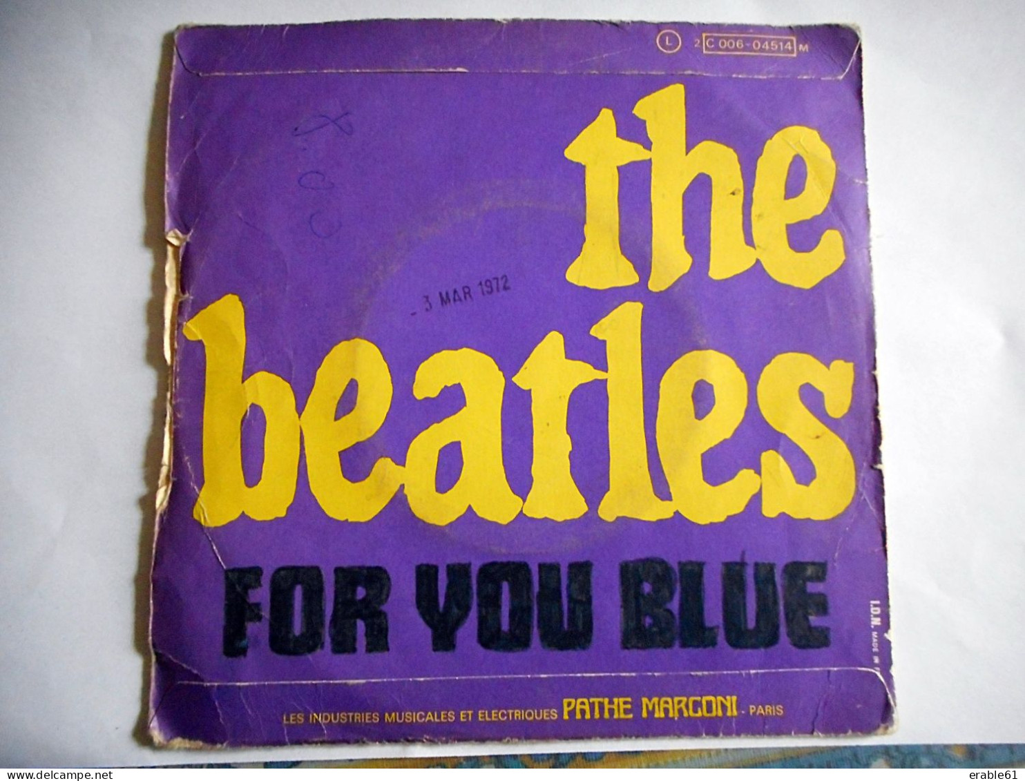 45 T THE BEATLES THE LONG AND WINDING ROAD FOR YOU BLUE - 45 G - Maxi-Single