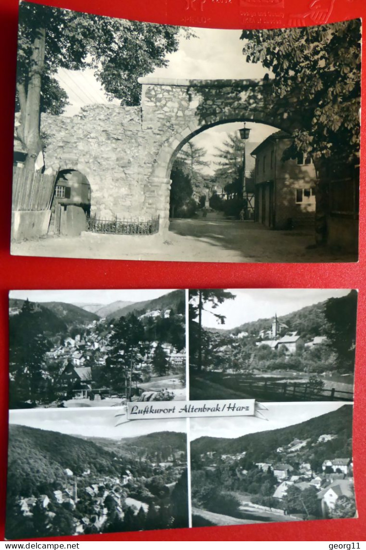 2 X Luftkurort Altenbrak Im Bodetal - Ellrich Torbogen - Harz - Echt Foto - 1966 - 1980 - Nordhausen