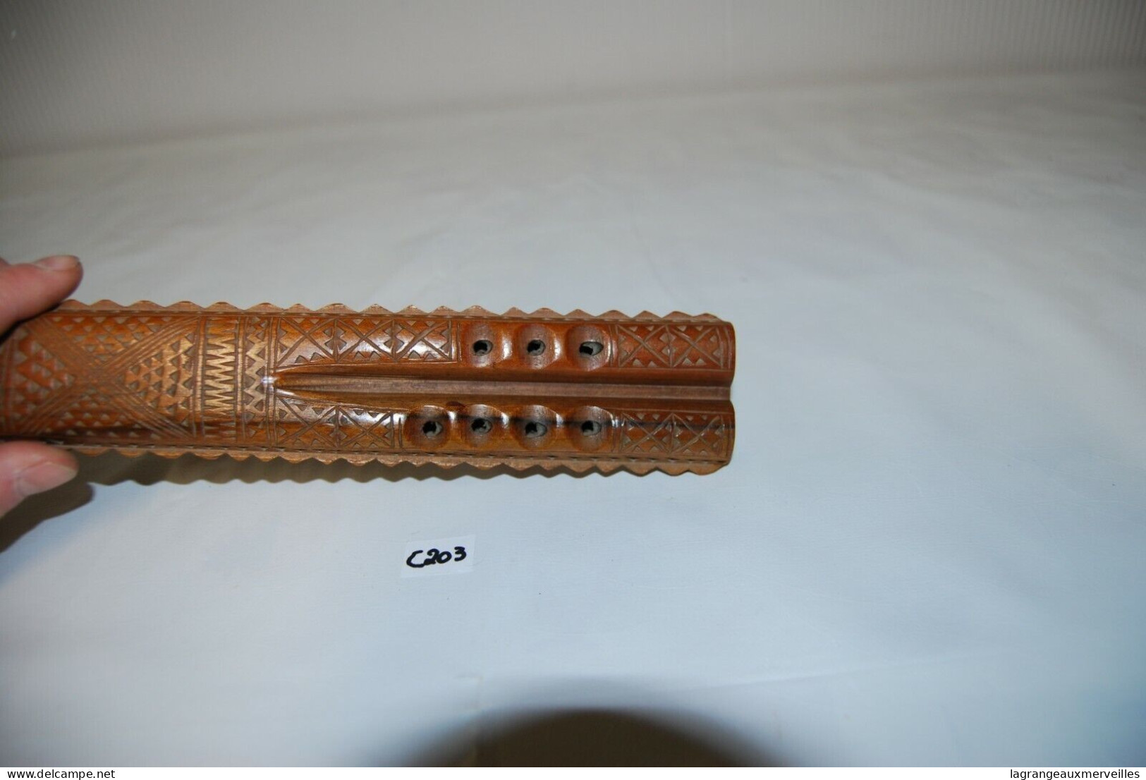 C203 Ancien Flûte - Style Africain - Tribal - Instrument De Musique 2 - Musikinstrumente