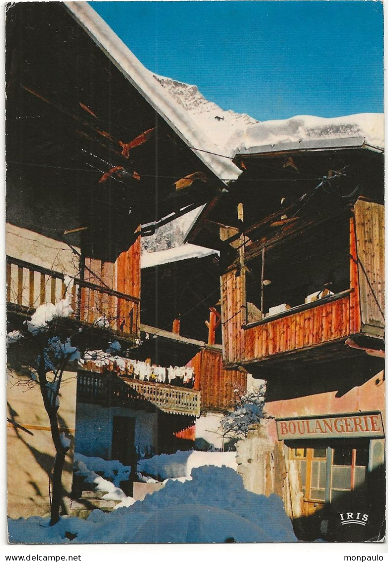 73. CPM. Savoie. Bonneval-sur-Arc. Le Hameau Sous La Neige. (enseigne, Boulangerie) - Bonneval Sur Arc