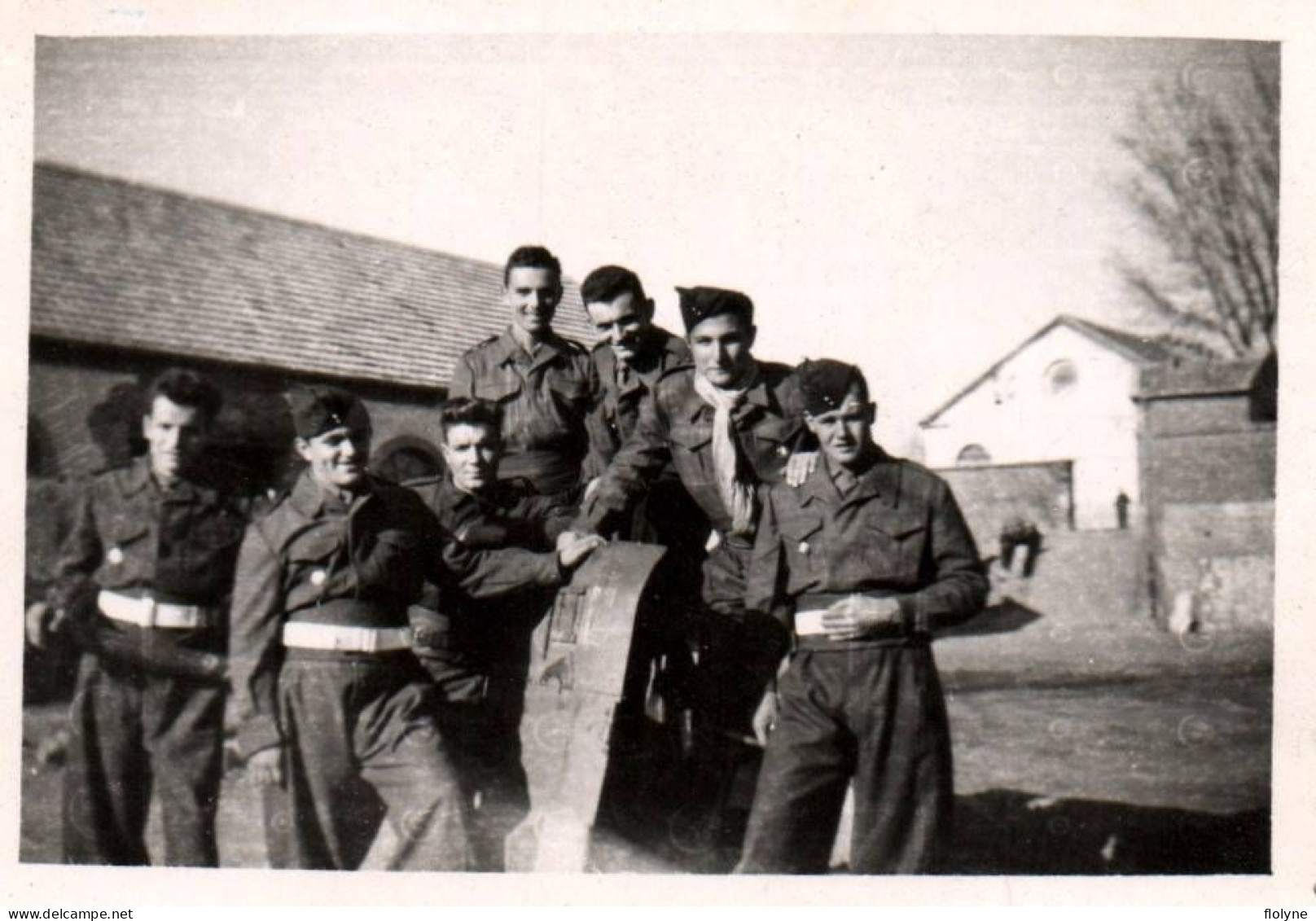 Médéa - Militaria - Photo Ancienne Originale - Soldats Militaires - Février 1949 - 6x9 Cm - Algérie Algeria - Médéa