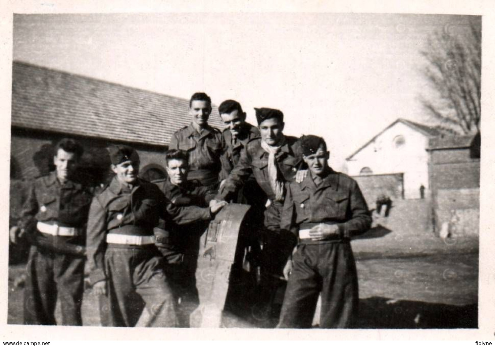 Médéa - Militaria - Photo Ancienne Originale - Soldats Militaires - Février 1949 - 6x9 Cm - Algérie Algeria - Medea