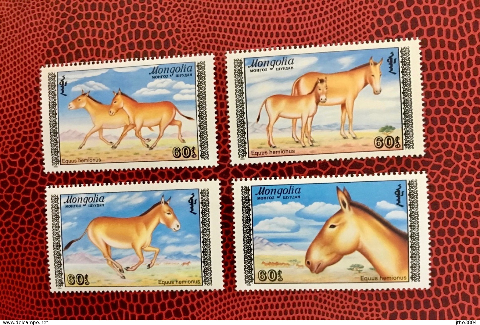 MONGOLIE 1988 4v Neuf MNH ** YT 1609 / 1612 Caballo Horse Pferd Cavalo Cheval MONGOLIA - Horses