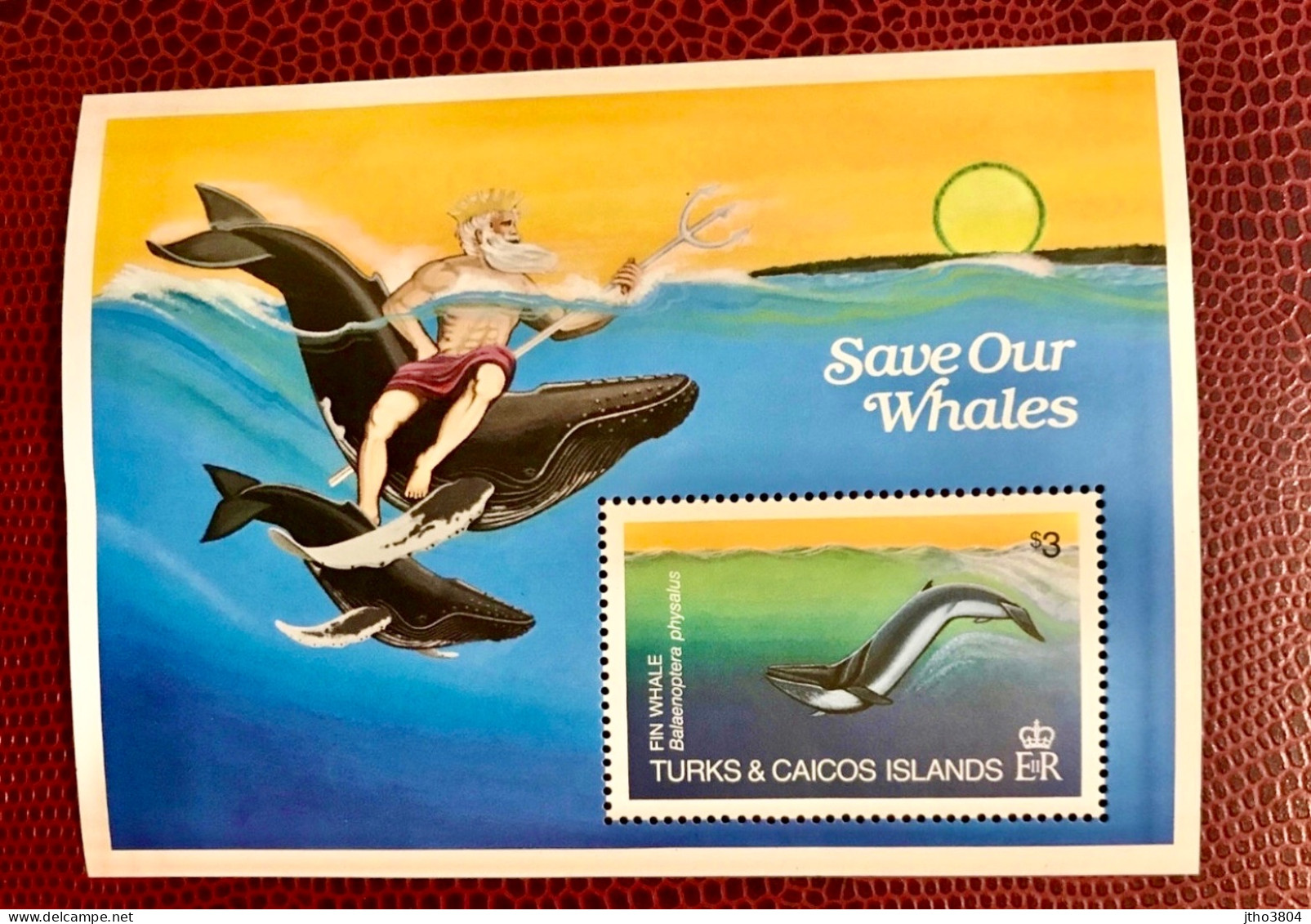TURK & CAICOS 1983 Bloc 1v Neuf MNH ** Mi Bl 44 Marine Mammals Whales - Whales