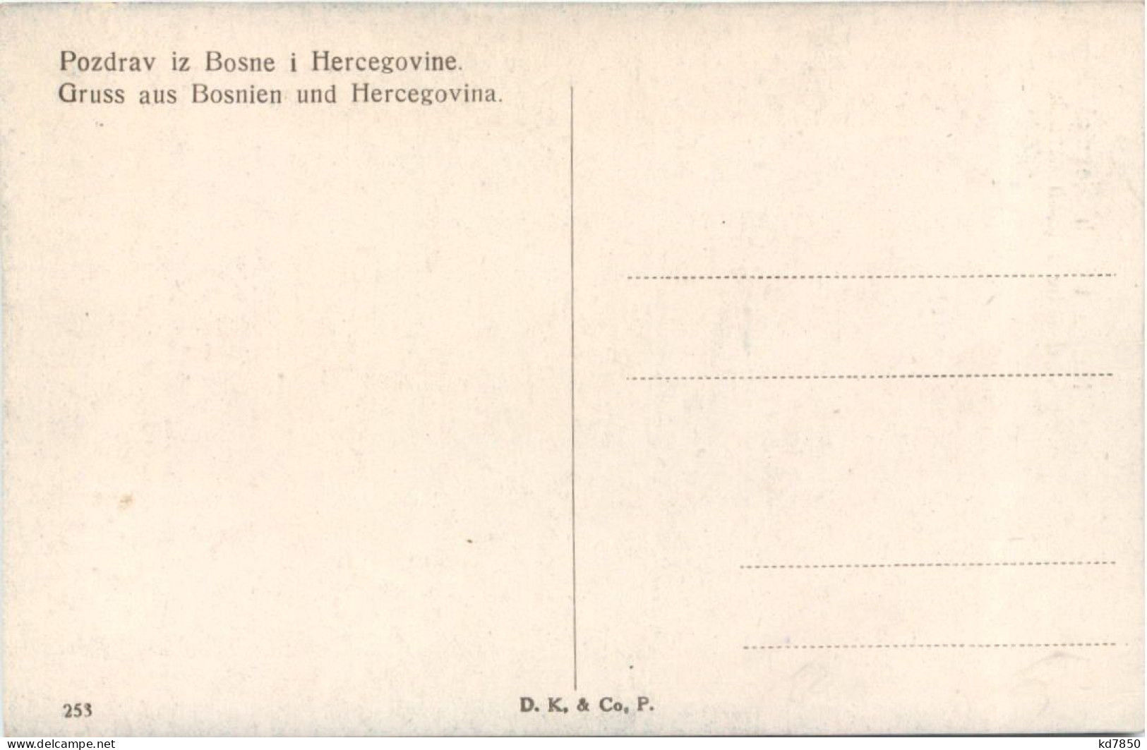 Gruss Aus Bosnien - Türkische Mädchentracht - Bosnie-Herzegovine