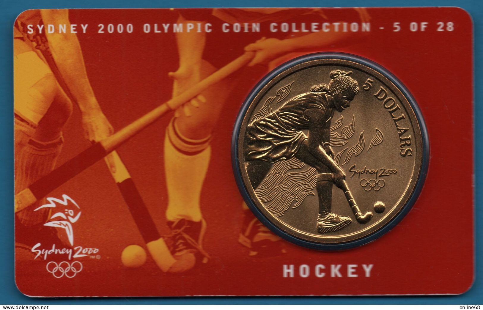 AUSTRALIA 5 DOLLARS 2000 OLYMPIC COIN COLLECTION  SYDNEY 2000  Hockey KM# 360 - 5 Dollars