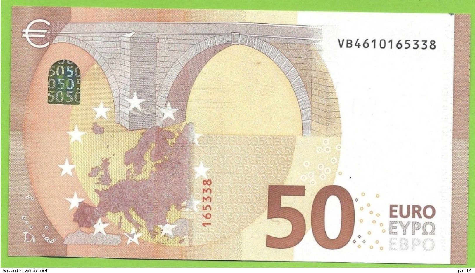 50 €uros 2017 Draghi  V014C5  VB4610165338  AUNC  Espagne - 50 Euro