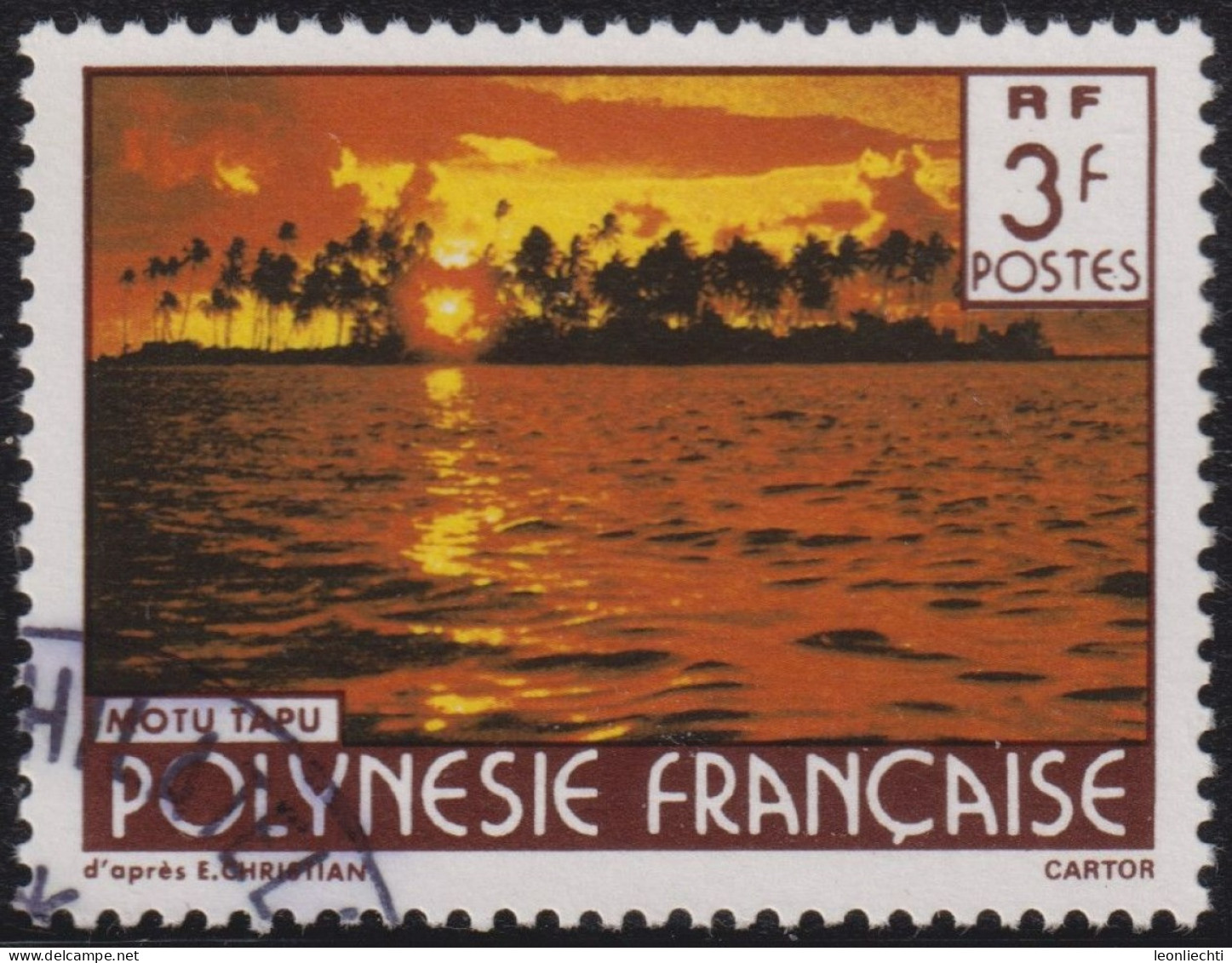 1985 Französisch-Polynesien °  Yt:PF 253, Mi:PF 280 IIC, Sn:PF 440, Sg:PF 470, Motu Tapu - Usati