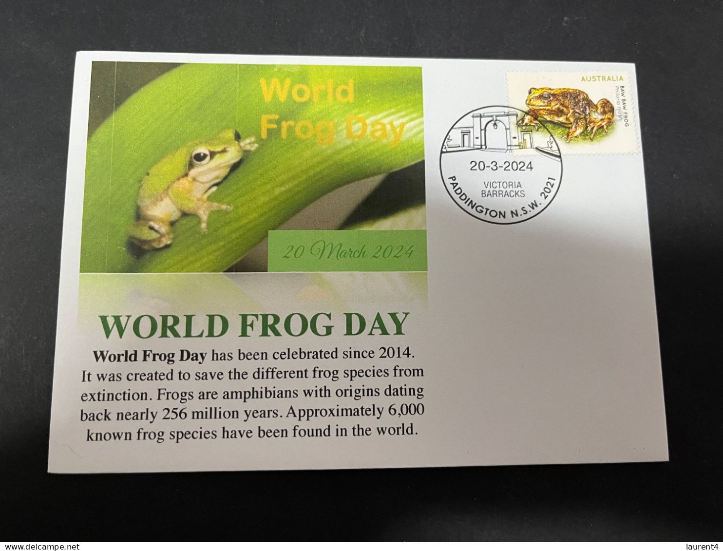 20-3-2024 (3 Y 32) World Frog Day / Journées Des Grenouille (today 20-3-2024) - Rane