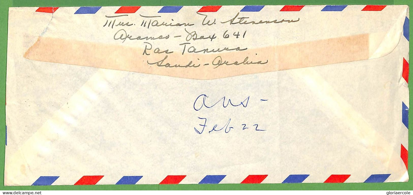 ZA1391 -  SAUDI ARABIA  - Postal History -  Large AIRMAIL COVER To USA - 1960's - Saudi Arabia