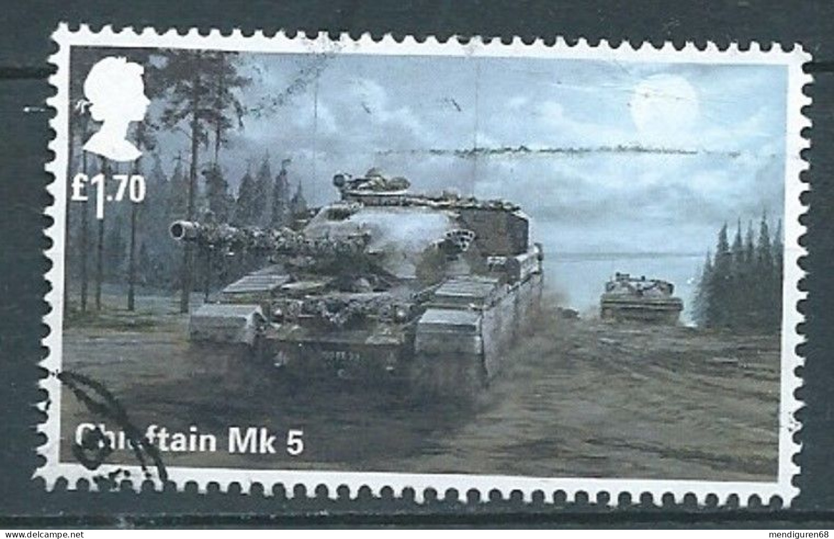 GROSSBRITANNIEN GRANDE BRETAGNE GB 2021 BRITISH ARMY VEHICLES: CHIEFTAIN MK 5 £1.70 USED SG 4571 MI 4835 YT 5243 SC 4752 - Used Stamps