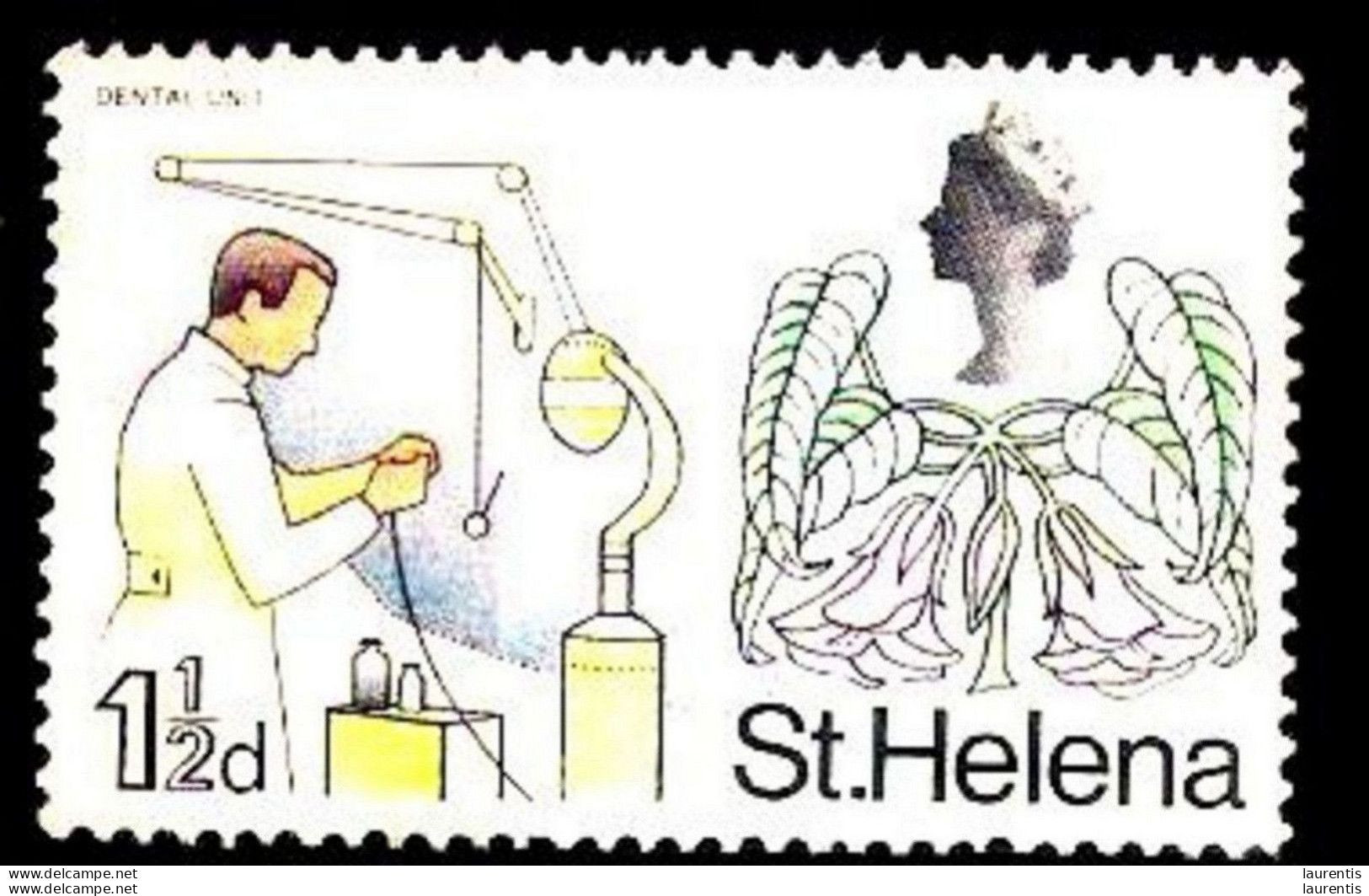 652  Dentist - St Helena Yv 197 - No Gum - 0,95 - Geneeskunde