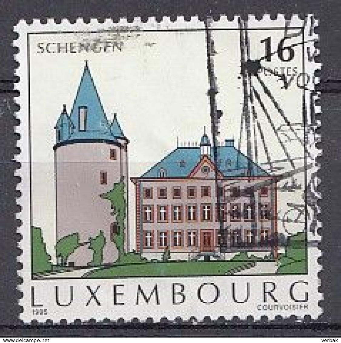 Luxembourg 1995  Mi.nr.:1376  Sehenswürdigkeiten  Oblitérés / Used / Gestempeld - Used Stamps