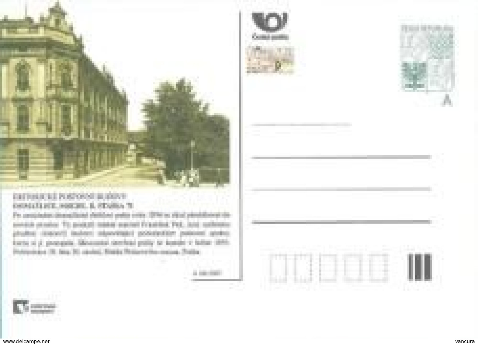 CDV 176 A Czech Republic Architecture 2017 Old Post Office Buildings - Poste