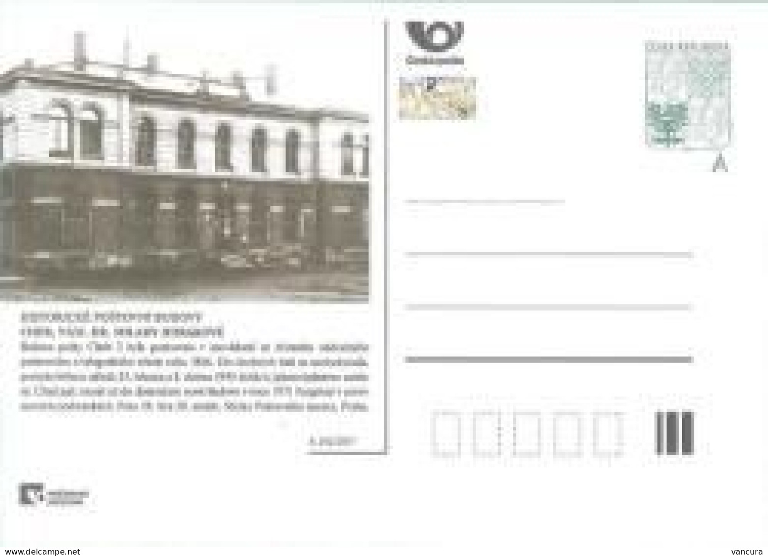 CDV 176 A Czech Republic Architecture 2017 Old Post Office Buildings - Poste