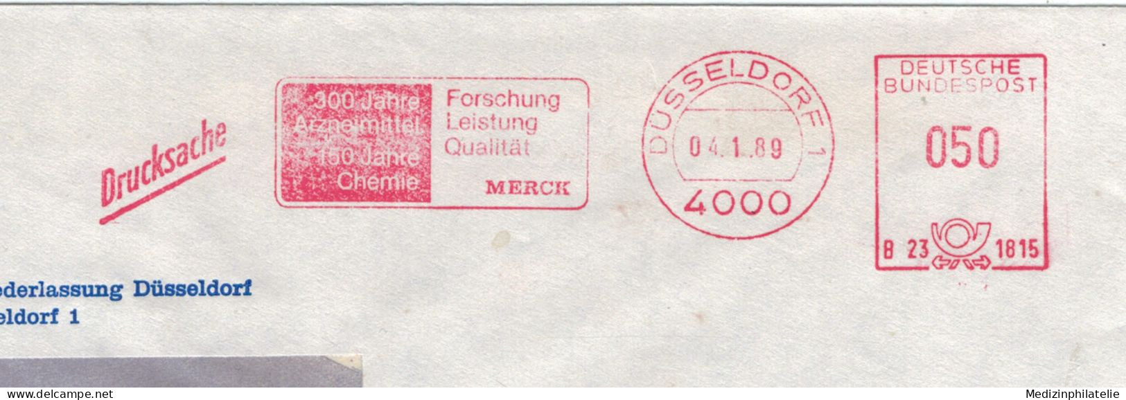 4000 Düsseldorf - Merck Forschung Leistung Qualität - Arzneimittel Chemie 1989 - Pharmazie