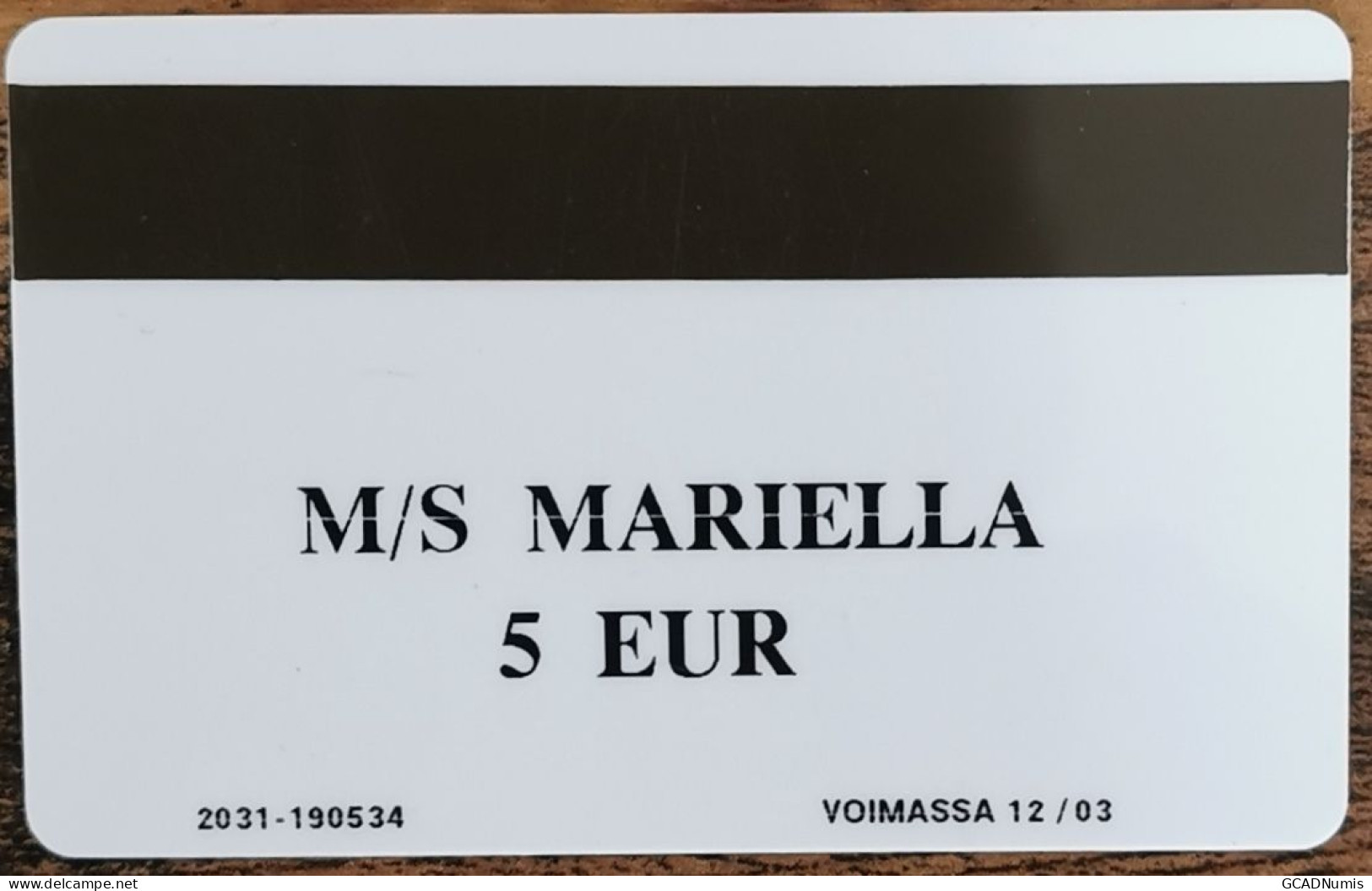 Carte De Recharge - Viking Line 6 M/s Mariella 5€ - Finlande - Télécarte ~34 - Finland