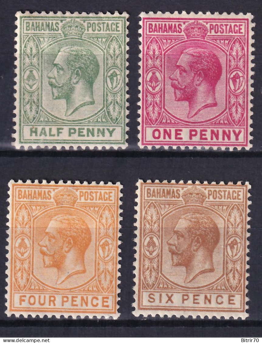 Bahamas, 1912-34  Y&T. 43, 44, 81, 82, MH. - 1859-1963 Colonia Britannica