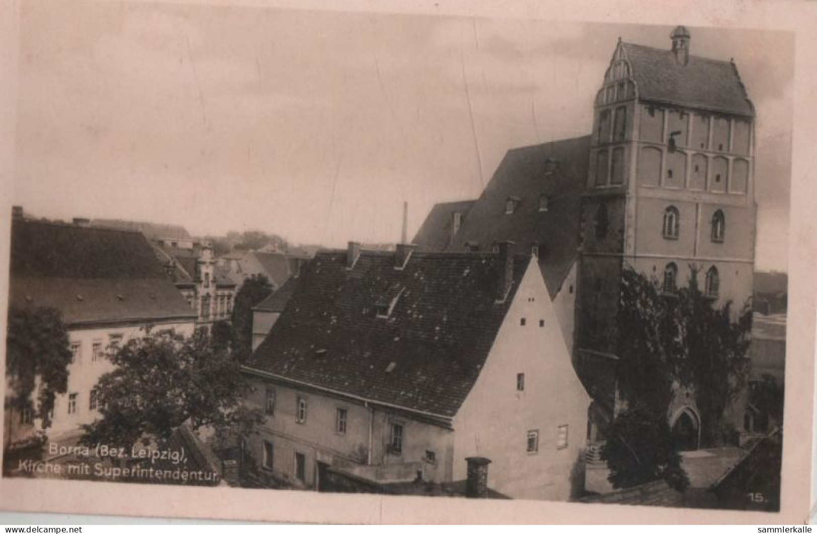 84421 - Borna - Kirche Mit Superintendentur - Ca. 1940 - Borna