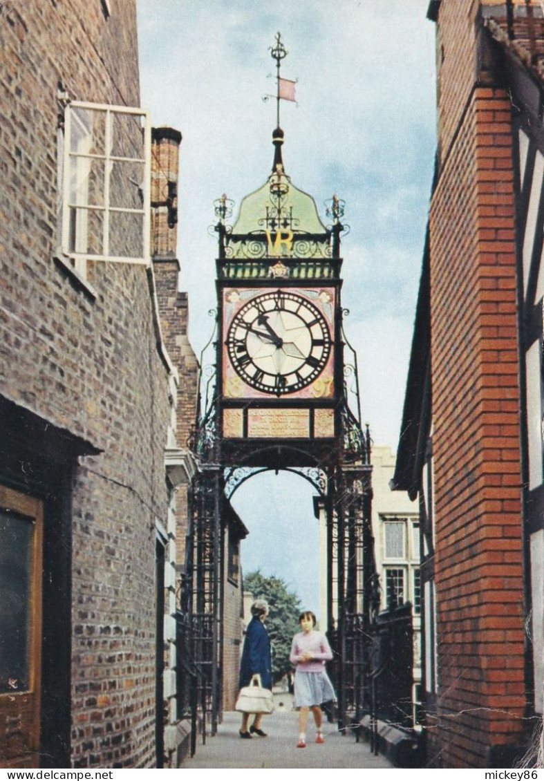 Royaume-Uni - CHESTER -- 1973 --The Eastgate Clock (animée) ....timbre...cachet Alderley Edge - Chester