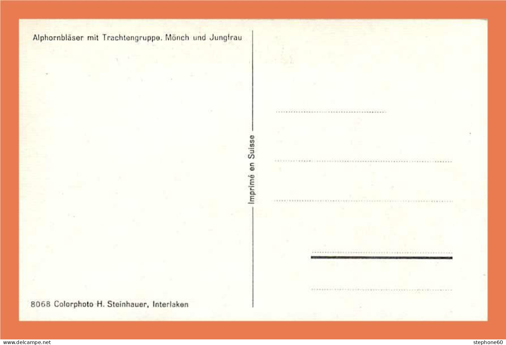 A208 / 447 Alphornblaser Mit Trachtengruppe - Munch Und Jungfrau - Horn