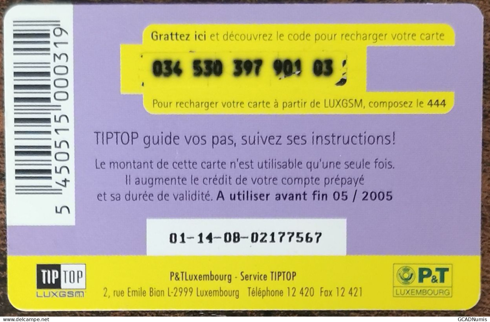 Carte De Recharge - 3 Woman Tiptop 10€ - Mobil Luxembourg  ~36 - Luxembourg