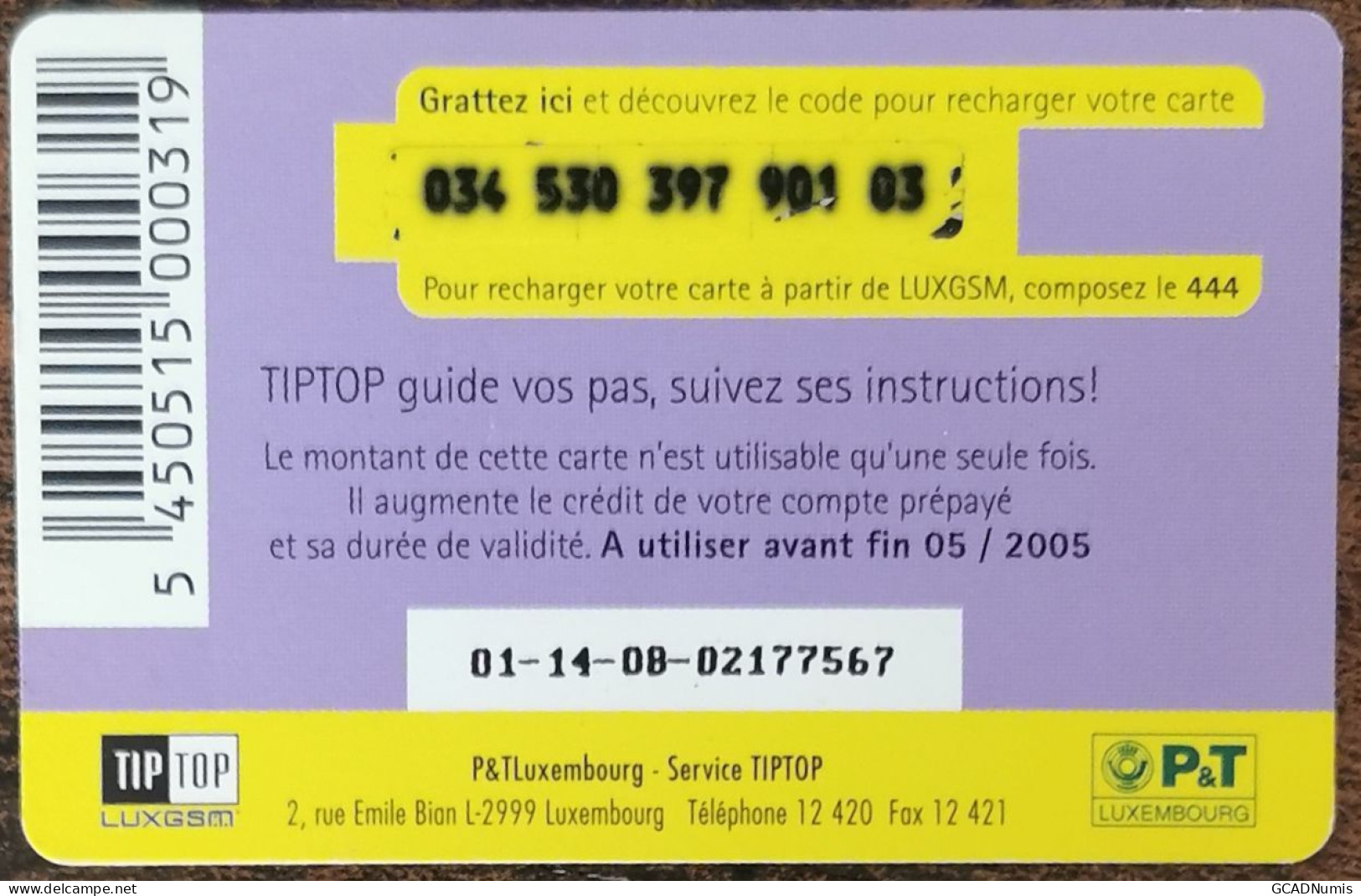 Carte De Recharge - 3 Woman Tiptop 10€ - Mobil Luxembourg  ~36 - Luxemburg