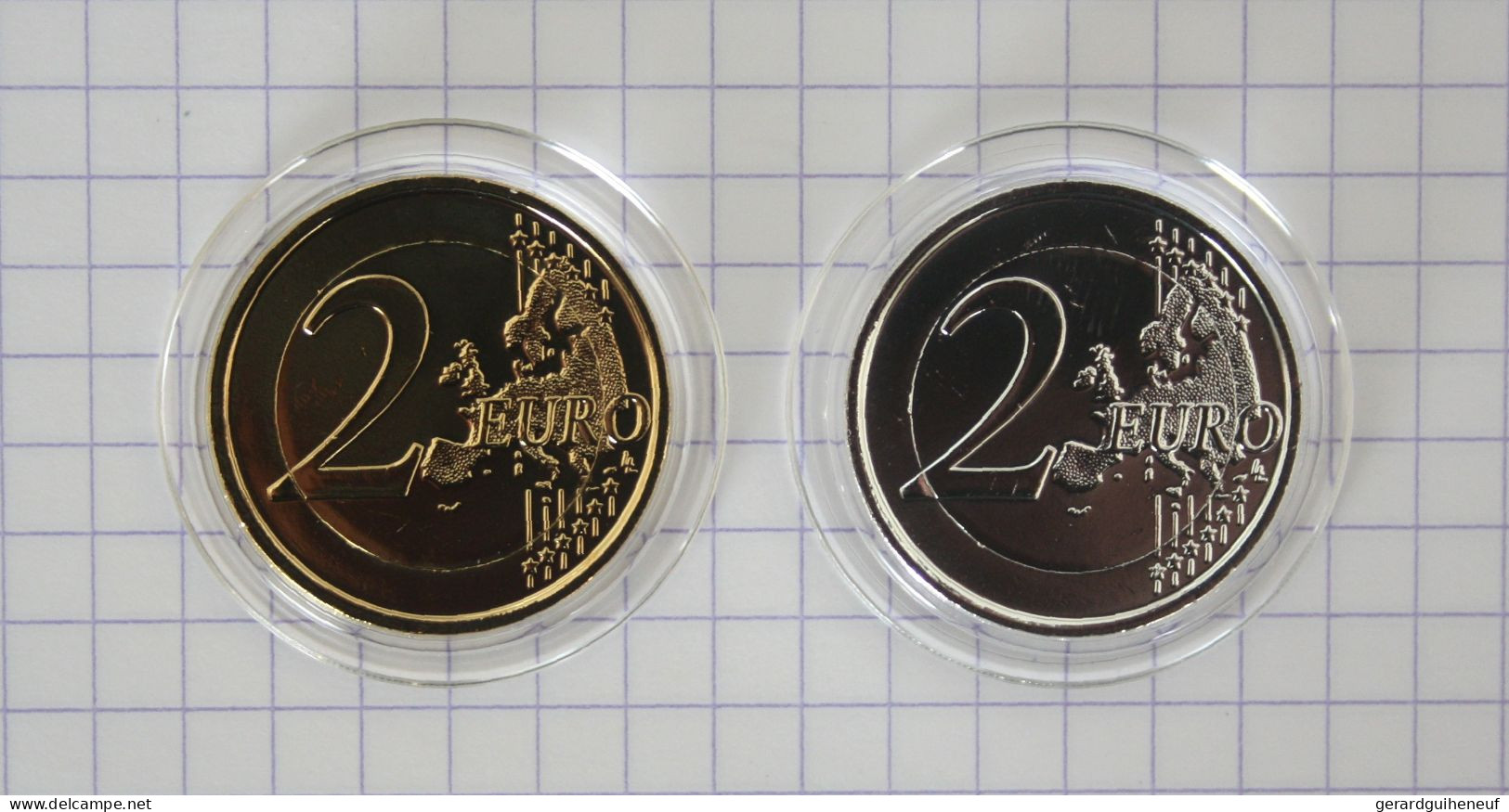 OR & ARGENT : 2 Monnaies Commémoratives 2 € Belgique 2013 - Kilowaar - Munten