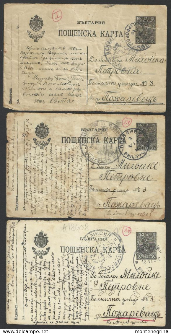 Bulgaria - Ww1 - Set Of 9 Postal Cards   (see Sales Conditions)10079 - Storia Postale