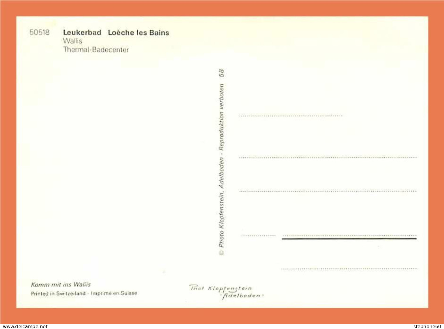 A144 / 359 LEUKBAD - LOECHE LES BAINS - Wallis - Thermal Badecenter - Loèche