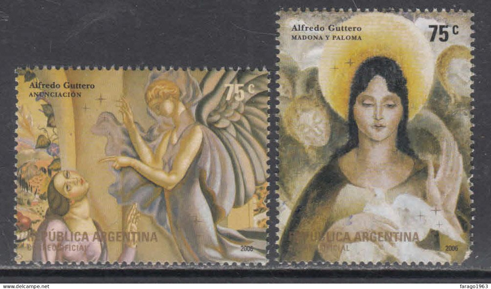 2006 Argentina Navidad Christmas Noel  Complete Set Of 2 MNH - Unused Stamps